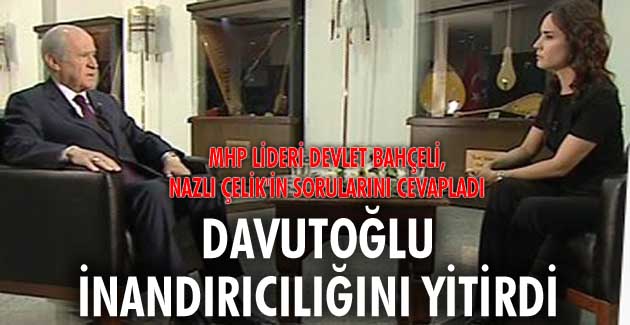 DAVUTOĞLU İNANDIRICILIĞINI YİTİRDİ
