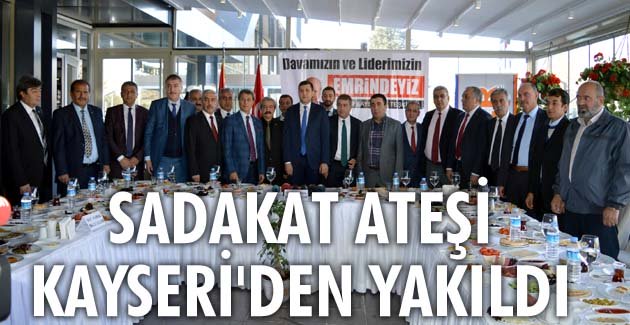 Kayseri’de Bahçeli’ye destek