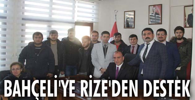 Bahçeli’ye Rize’den destek