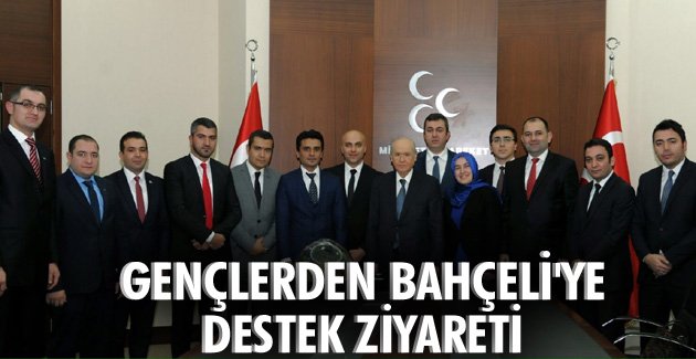 Gençlerden Bahçeli’ye destek ziyareti
