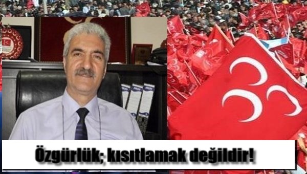 Özgürlük; kısıtlamak değildir!