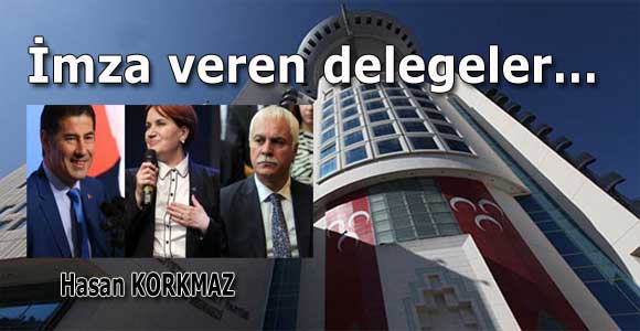 İmza veren delegeler…