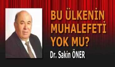 BU ÜLKENİN MUHALAFETİ YOK MU?