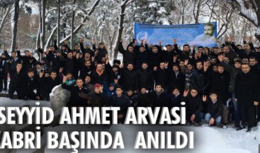 SEYYİD AHMET ARVASİ KABRİ BAŞINDA ANILDI