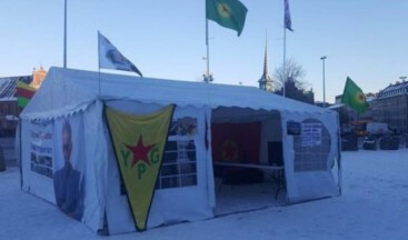 Danimarka’da PKK çadırı kuruldu
