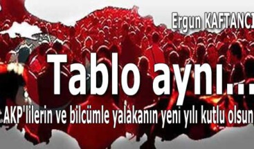   Tablo aynı…
