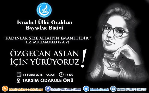 Ülkü Ocakları’ndan ‘Özgecan Aslan’ eylemi ve Arbede