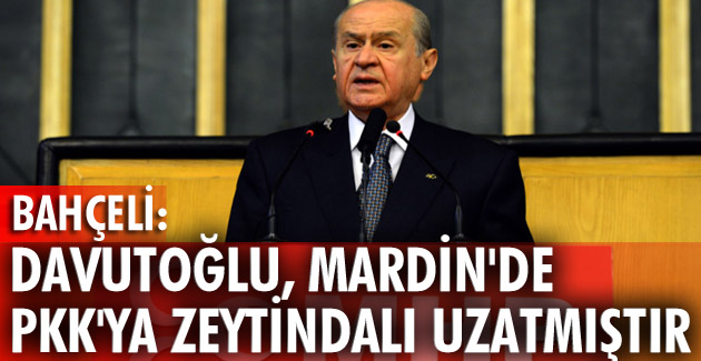Davutoğlu, Mardin’de PKK’ya zeytindalı uzatmıştır