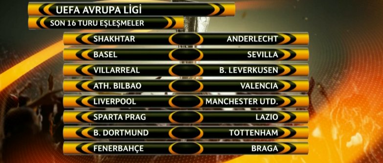 UEFA Avrupa Ligi eşleşmeler belli oldu