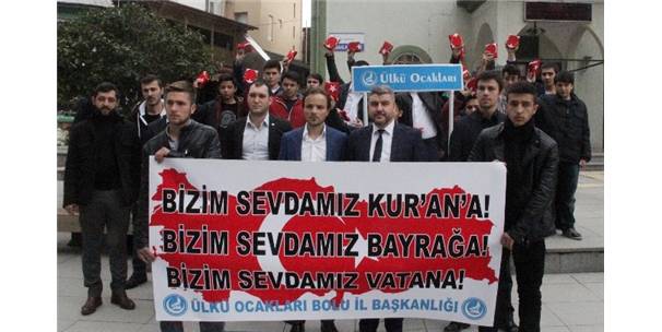 Bolu Ülkü Ocakları, Sevgililer Günü’nü Protesto Edip Kur’an-ı Kerim Dağıttı
