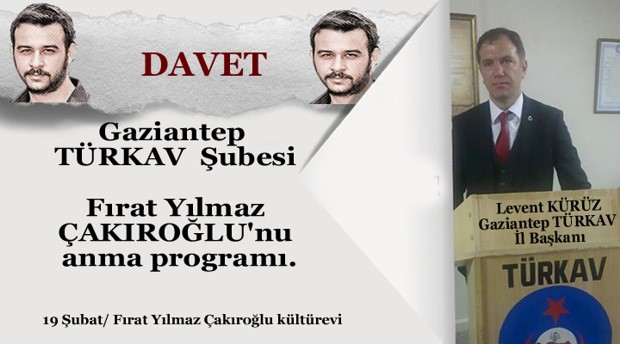 ŞEHİT FIRAT YILMAZ ÇAKIROĞLU’NU ANIYORUZ