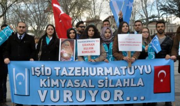 Türkmenlerden Işid Protestosu