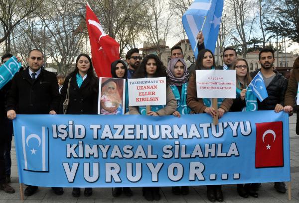 Türkmenlerden Işid Protestosu