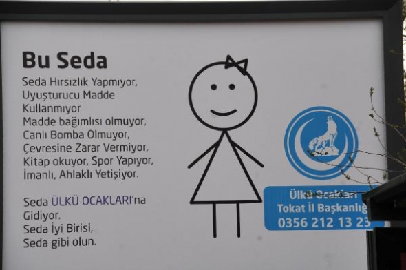 TOKAT ÜLKÜ OCAKLARI KENTİ AFİŞLER İLE DONATTI