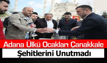 Adana Ülkü Ocakları Çanakkale Şehitlerini Unutmadı
