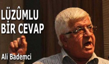 LÜZÛMLU BİR CEVAP