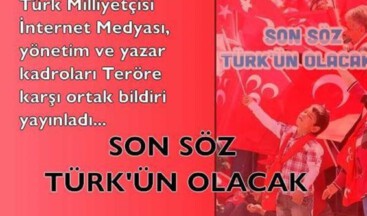Teröre Karşı Ülkücü Duruş Ortak Bildirisi