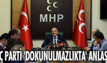 Üç parti ‘dokunulmazlıkta’ anlaştı