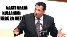 NAKİT KREDİ KULLANIMI YÜZDE 20 ARTTI