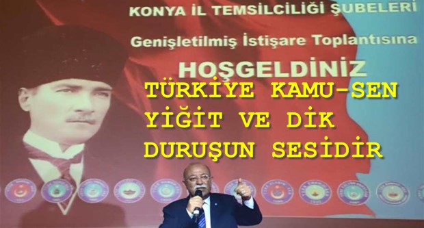 TÜRKİYE KAMU-SEN YİĞİT VE DİK DURUŞUN SESİDİR