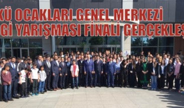 ÜLKÜ OCAKLARI GENEL MERKEZİ BİLGİ YARIŞMASI FİNALİ GERÇEKLEŞTİ