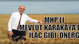 MHP’Lİ MEVLÜT KARAKAYA’DAN ‘İLAÇ GİBİ’ ÖNERGE