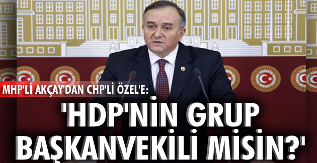 MHP’li Akçay’dan CHP’li Özel’e: “HDP’nin grup başkanvekili misin?”