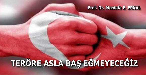TERÖRE ASLA BAŞ EĞMEYECEĞİZ