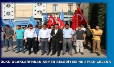 Ülkü Ocakları’ndan MHP’li Kemer Belediyesi’ne Siyah Çelenk