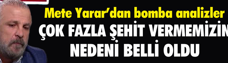 METE YARAR’DAN BOMBA AÇIKLAMALAR !