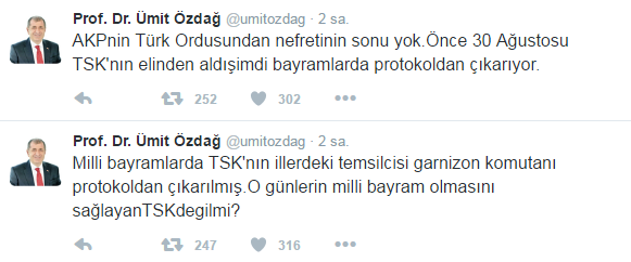 Ümit Özdağ’dan asker düşmanlığına tepki
