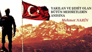 YAKILAN VE ŞEHİT OLAN BÜTÜN MEHMETLERİN ANISINA