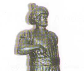 Cezayir Askeri Müzesinde bulunan Oruç Reis heykeli