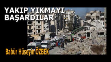 YAKIP-YIKMAYI BAŞARDILAR