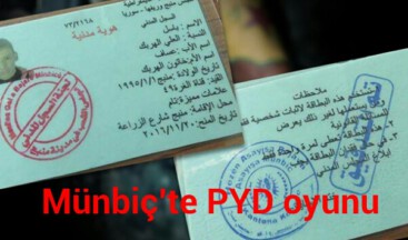Münbiç’te PYD oyunu