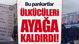 Ülkücüler Trabzon’a asılan pankartı konuşuyor!