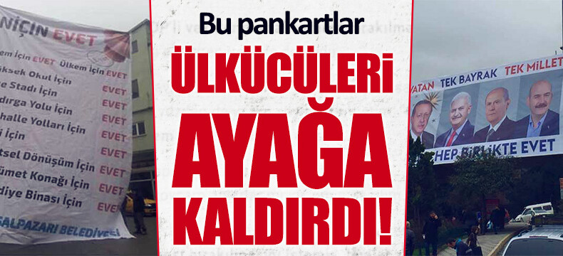 Ülkücüler Trabzon’a asılan pankartı konuşuyor!
