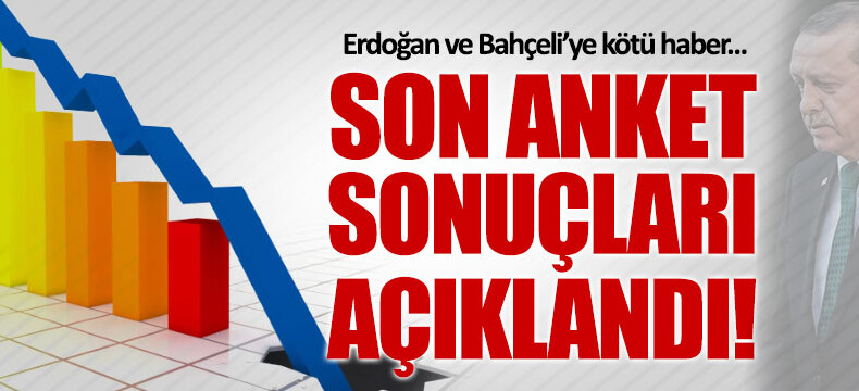 Ünlü araştırma şirketi, son anket sonuçlarını açıkladı