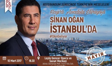 Sinan Oğan bugün İstanbul’da konuşacak 
