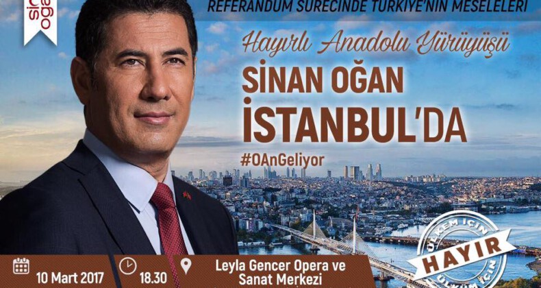 Sinan Oğan bugün İstanbul’da konuşacak 