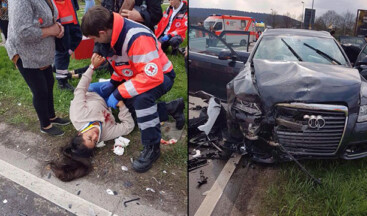 ‘Hayır’ konvoyunda korkunç kaza!