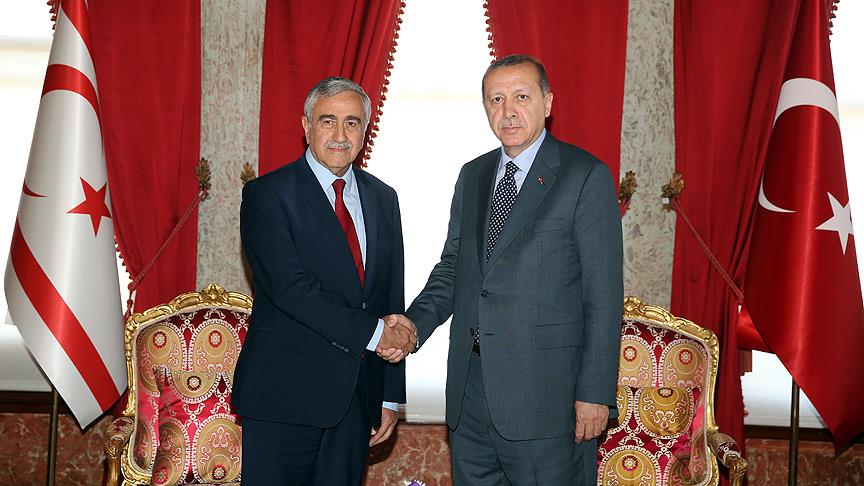 Erdoğan, Akıncı ile görüştü