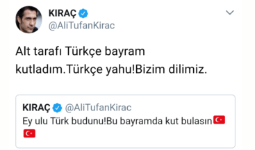 Kıraç bir tweet attı Türk düşmanları çatladı