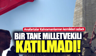 Anafartalar törenine milletvekilleri katılmadı
