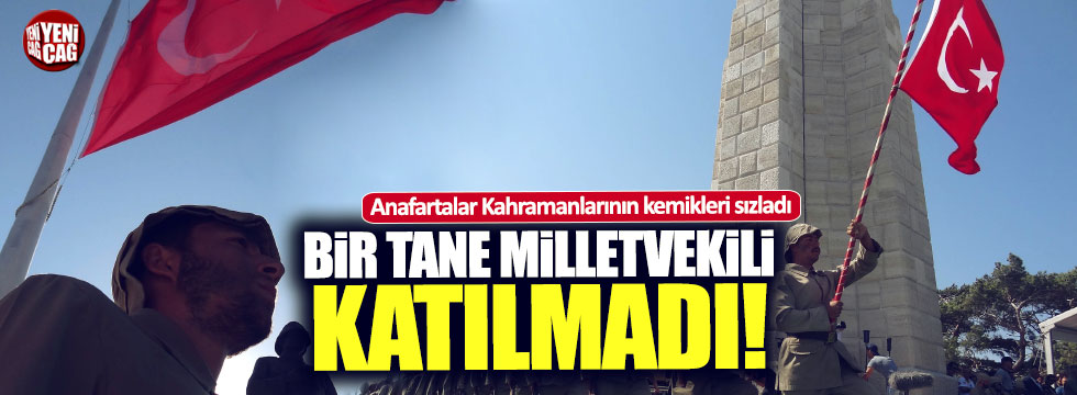 Anafartalar törenine milletvekilleri katılmadı