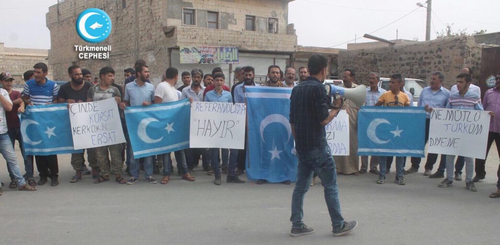 #DirenKerkük Suriye Türkmen Cephesi Kerkük HALEPTİR Eylemi Yaptı