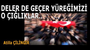 DELER DE GEÇER YÜREĞİMİZİ O ÇIĞLIKLAR..