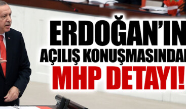 Erdoğan’ın konuşmasında dikkat çeken MHP detayı