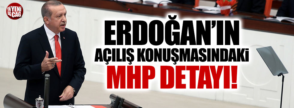Erdoğan’ın konuşmasında dikkat çeken MHP detayı