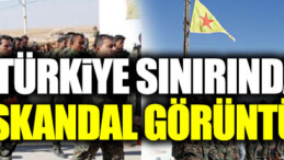 Türkiye sınırında YPG töreni